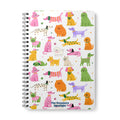The Groomers Spotlight A5 Notebook — Colourful Dogs Pattern